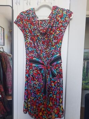 Alexander McQueen Multicolor Midi Dress